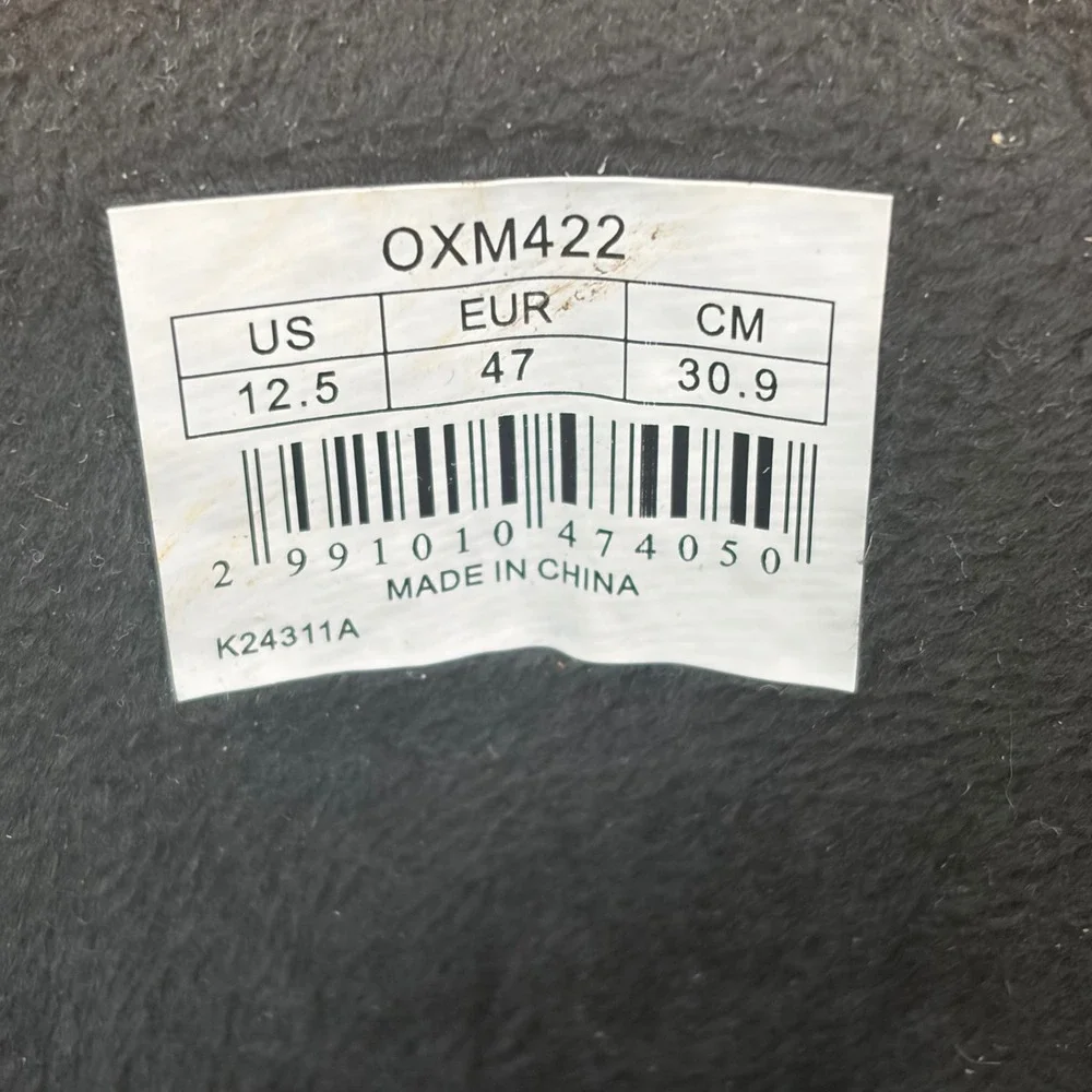 Rockmark OXM422 Mens Black Waterproof Winter Snow‎ Boots Fleece Lined Size 12.5